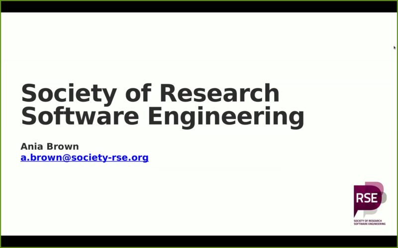 Research Software Engineering